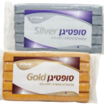 פלסטלינה גוש מתכתי זהב/כסף/נחושת
