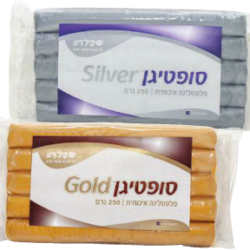 פלסטלינה גוש מתכתי זהב/כסף/נחושת